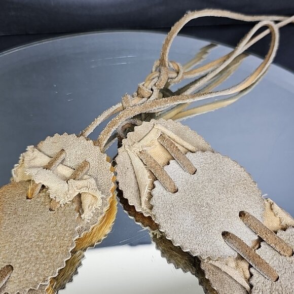 Vintage Deer Hair Belt Vintage Estimated 1950s To 1960s 30in To 36in Waist - Picture 7 of 9